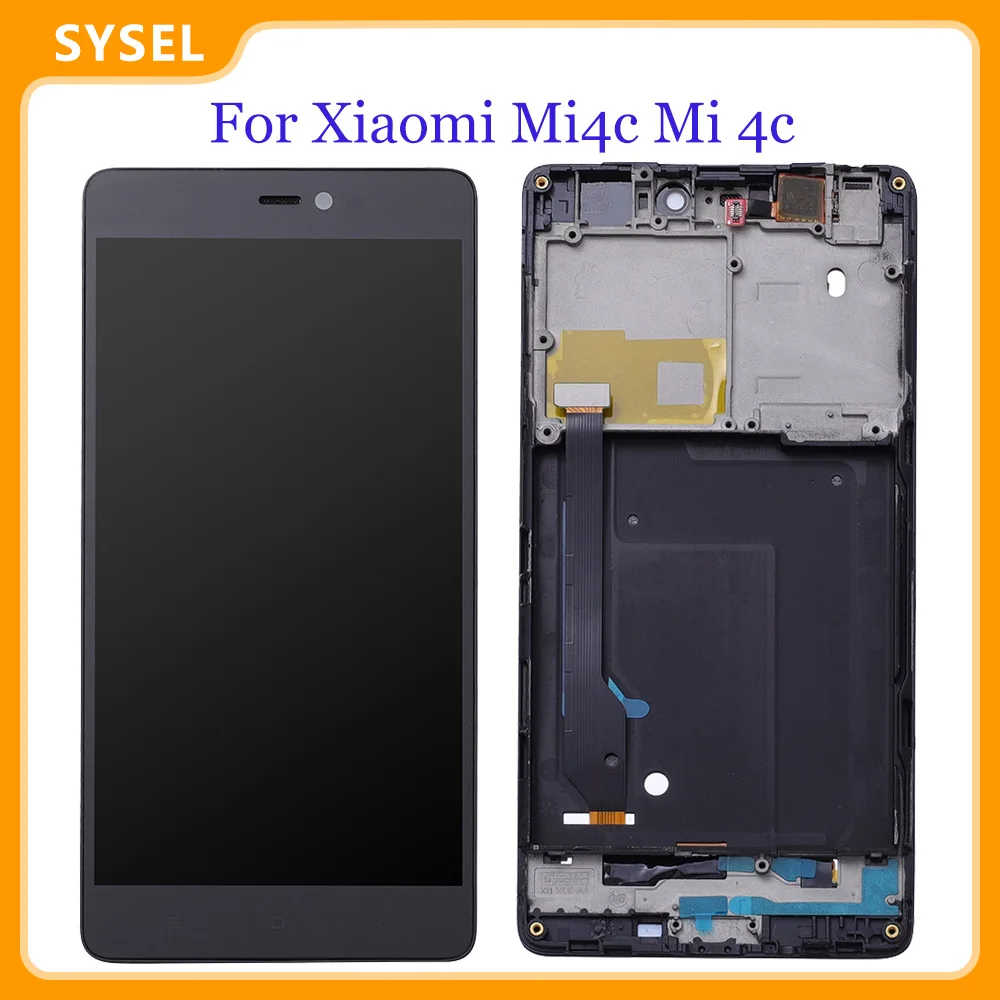 ЖК дисплей с дигитайзером для Xiaomi Mi4c Mi 4c сенсорная панель стеклянный сенсор в