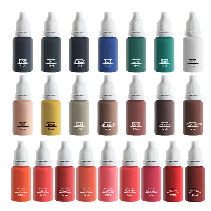 

23 Color Makeup Ink Eyebrows Lips Eyeliner Pigment Ink Korean Semi-Permanent