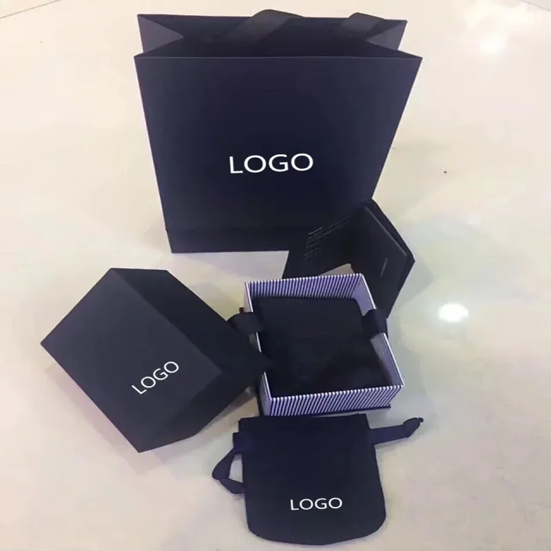 Модный тренд Новая черная классическая Подарочная коробка 2019 новый подарочный набор украшений коробка европейский стиль