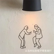 Импортные товары INS Наклейка на стену «Эволюция танца» крутая забавная креативная картина производители оптом настраиваемая ZX610