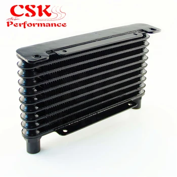 

8-AN 32MM 10 ROW ENGINE/TRANSMISSION RACING COATED ALUMINUM OIL COOLER Black
