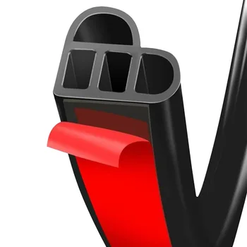 

10M Multifunction For Sealing Easy Install Self Adhesive Universal Door Window Dustproof SUV Car Rubber Strip Shock Absorption