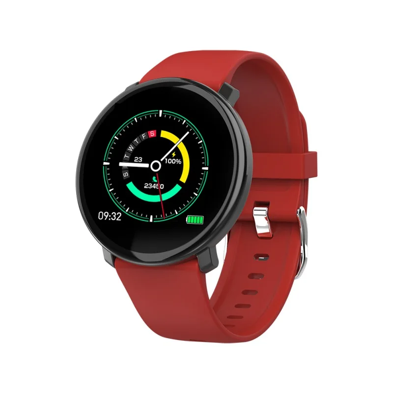 Красный Умный Браслет M31 с Bluetooth 4,0, 1,3 дюймов, цветной экран, монитор сердечного ритма, кровяное давление, фитнес-трекер, водонепроницаемые Смарт-часы - Цвет: Красный