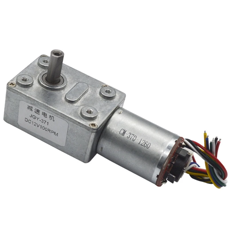 24V червь Шестерни DC двигатель квадратный редуктор скорости для беспилотных