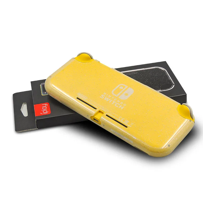 Защитный чехол Switch Lite из ТПУ, блестящий светильник с цветами, задняя крышка для nintendo Switch Lite, аксессуары для мини-консоли