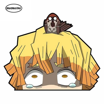 

HotMeiNi 13cm x 9.7cm for Demon Slayer Peeker Funny Car Stickers Auto Vinyl Car Decals Windshield Windows Anime Sticker