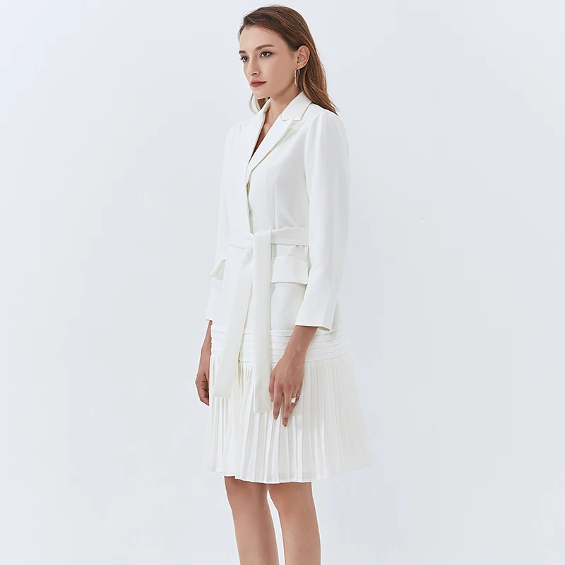 TWOTWINSTYLE Casual Patchwork Ruched Jacket For