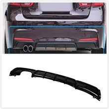 

For BMW 3 Serie F30 F31 2012-2018 Rear Bumper Diffuser Cover Lip Performance Style Glossy Black Single Side Dual Exhaust Guard