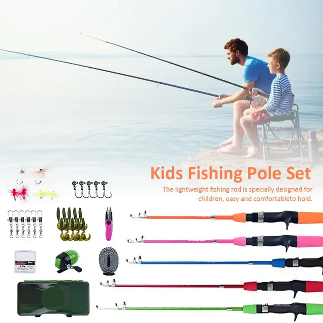 1.2m Beginner Fishing Rod Set Spinning /casting Ice Fishing Rod Winter  Fishing Gear Children Fishing Rod Include Reel - Rod Combo - AliExpress