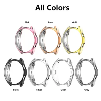 

TPU Plating Bumper Shell Protective Case for Samsung Galaxy Watch 3 41mm 45MM Watch Frame Screen Half-inclusive Case Cover