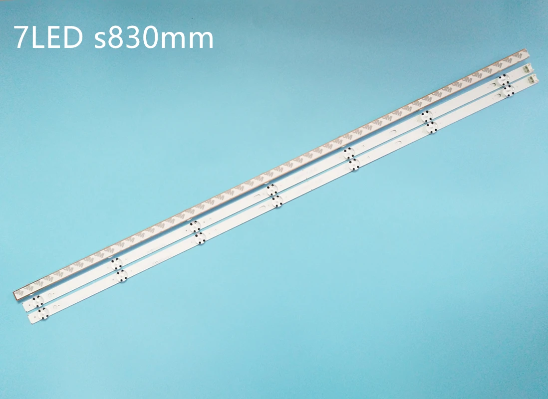 Новый комплект 3 шт. 7LED 830 мм Светодиодная подсветка полоса для LG 43LJ5500 43UJ6300 43UJ634V