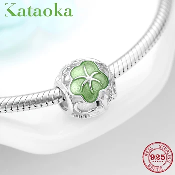 

2018 Fashion Elegant magnolia Flowers Hollow Beads For Jewelry Making Fit European charms silver 925 original Bracelet
