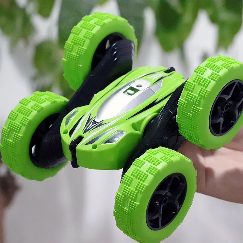 

rc remote control car 2.4G 4L LED light Rolling stunt car dump truck off-road charging mobile racing children's toy car boy