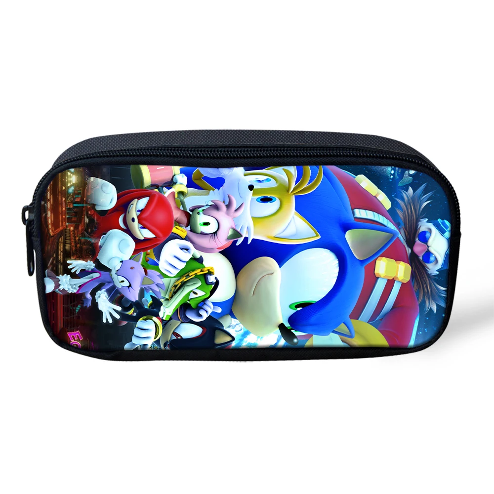 Детские школьные сумки 3 шт./компл. студентов Sonic зубная щётка бум рюкзак с принтом для мальчиков и девочек, одежда для детей, школьная рюкзак распылитель ранцевого типа для с Прямая поставка по индивидуальному заказу - Цвет: CDGX2056K