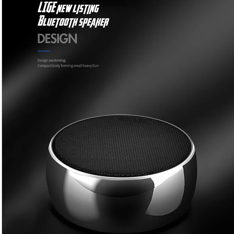 LIGE открытый беспроводной Bluetooth 4,0 переносной стереомикрофон Встроенный микрофон ударопрочность IPX5 Водонепроницаемый динамик с басом