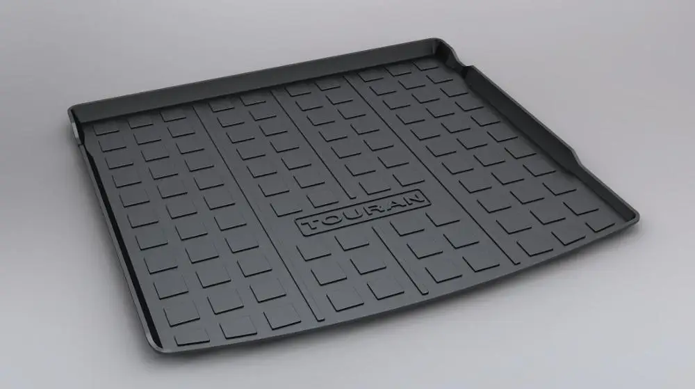 

SJ ALL Weather TPO Car Trunk Mats Tail Boot Cargo Liner Cover Rear Cargo Tray Luggage Pad For Volkswagen VW Touran L 2016-2019