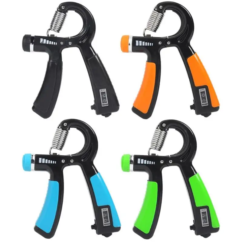 R-тип Регулируемая пружина смарт счетчик палец захват удерживающий тренажер