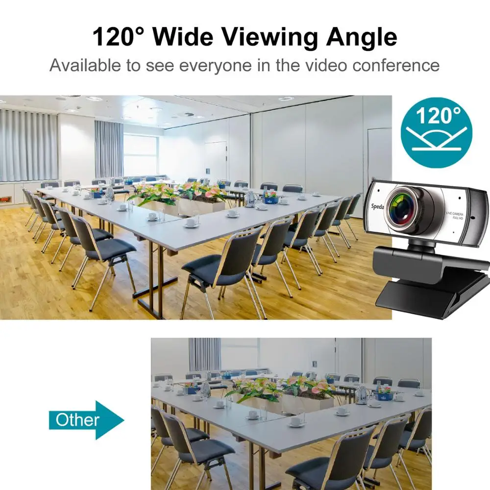 C920 Pro 120 ° 광각 웹캠, 풀 HD 1080P, 삼각대 포함, 공식 소프트웨어, USB 웹 카메라 소프트웨어 제어, Mac PC용, 신제품