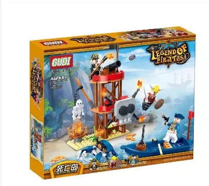 

Goood Building Blocks Pirate Series 9109 Dead Island Educational Fight Inserted Assembled Building Blocks CHILDREN'S Toy Birthda