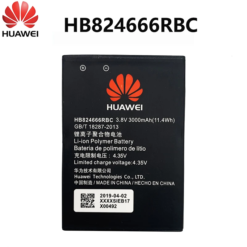 

100% Orginal Hua Wei HB824666RBC Battery Real Capacity 3000mAh For Huawei E5577 E5577Bs-937 E5577s-321 WIFI Router