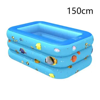 

Square Swimming Pool Summer Baby Inflatable Swimming Pool Children Basin Bathtub Portable Kids Outdoors Sport Play Toys