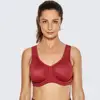 Women's Max Control Double-layer  Solid High Impact Plus Size Non padded Underwire Active Bra ► Photo 2/6