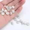20 10mm Botones DIY Smooth Satin Covered Metal Shank Buttons US Stock Sewing Fasteners for Tuxedo Suits Bridal Gowns Decoration 5