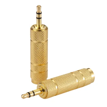 

Connector Earphone Amplifier Audio Adapter Big to Small 6.35mm to 3.5mm Audio Jack Headphone Adapter Converter Plug