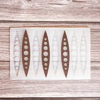 

Hollow peas Shape Chocolate Stencil Cake Decorating Silicone Mold Transfer Sheet Baking Stencil Chablon