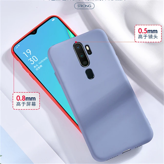For Oppo A9 2020 Case Rubber Liquid Silicone Shell Shockproof Armor Bumper Soft Case For Oppo A9 Case Cover For Oppo A9 2020 Phone Case Covers Aliexpress