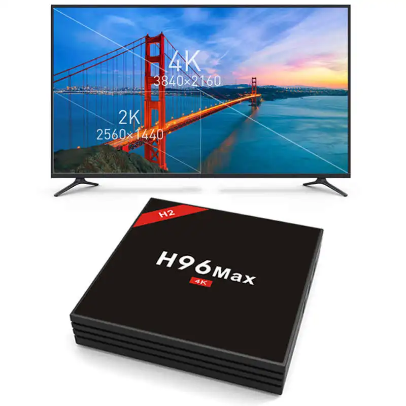 HOT-H96MAX-H2B Android 7,1 Smart tv Box Amlogic RK3328 четырехъядерный Wifi 2,4G/5G 4K видео медиаплеер для Live HD IP tv/VOD EPG Net