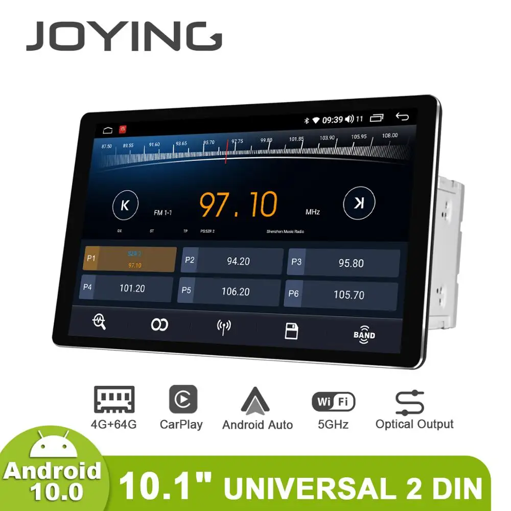 DVD Automotivo 2 Din универсальная Multimidia 10 дюймов Авторадио Android Автомобильная Радио