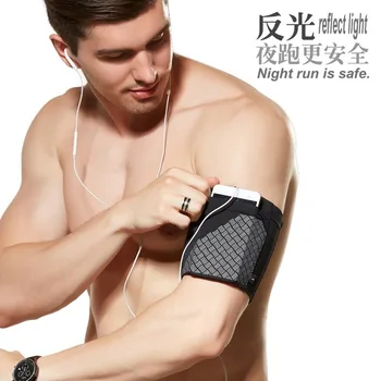 

Running bags arm bag iphone armband Non-slip elastic arm band Outdoor sports fitness wrist bag phone armband Running belt Unisex