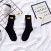 Black And White Sports Socks Broken Head Bear Neutral Men And Women Socks Trendy Socks Net Celebrity Vibrato  Explosion Hot Sale ► Photo 3/6