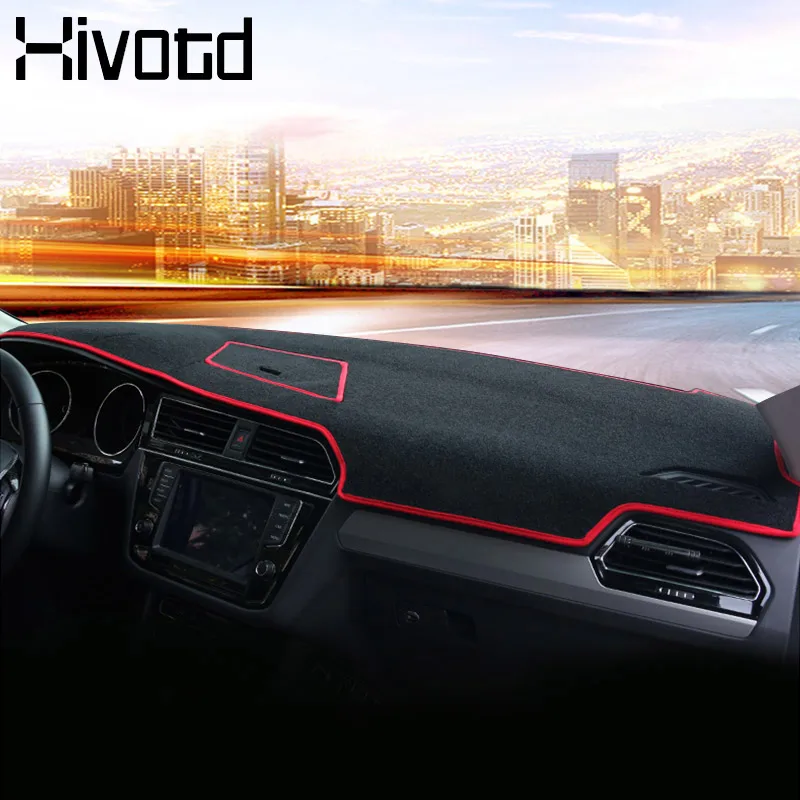 

Hivotd For VW Tiguan MK2 2019 2018 Car dashboard avoid light pad Desk Instrument platform Cover Mat Carpet Car-styling Accessoty