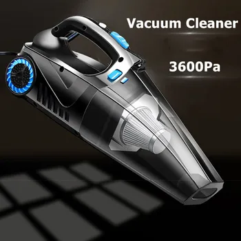 

4 in 1 Portable Car Handheld Vacuum Cleaner Electric Air Pump Tire Inflator LED Light 12V 120W Vacuum Cleaner For Home Auto Car
