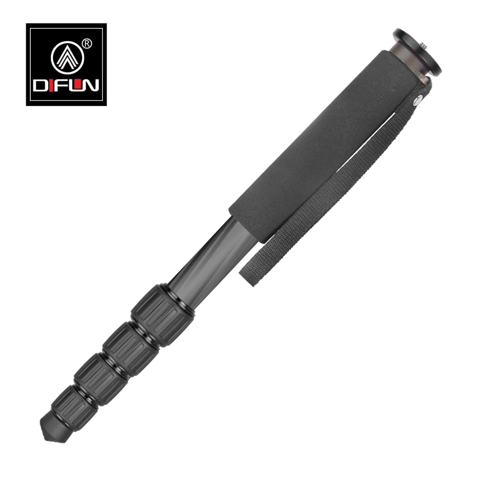 

DIFUN C-325 Professional Carbon Fiber Monopod for Cameras Walking Stickt 1/4"/ 3/8" Screw thread Interchangeable