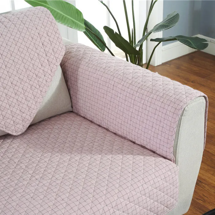 Стеганый диван Settee чехол сплошной Цвет Мягкая дышащая подушка чехол для домашних животных собак E2S