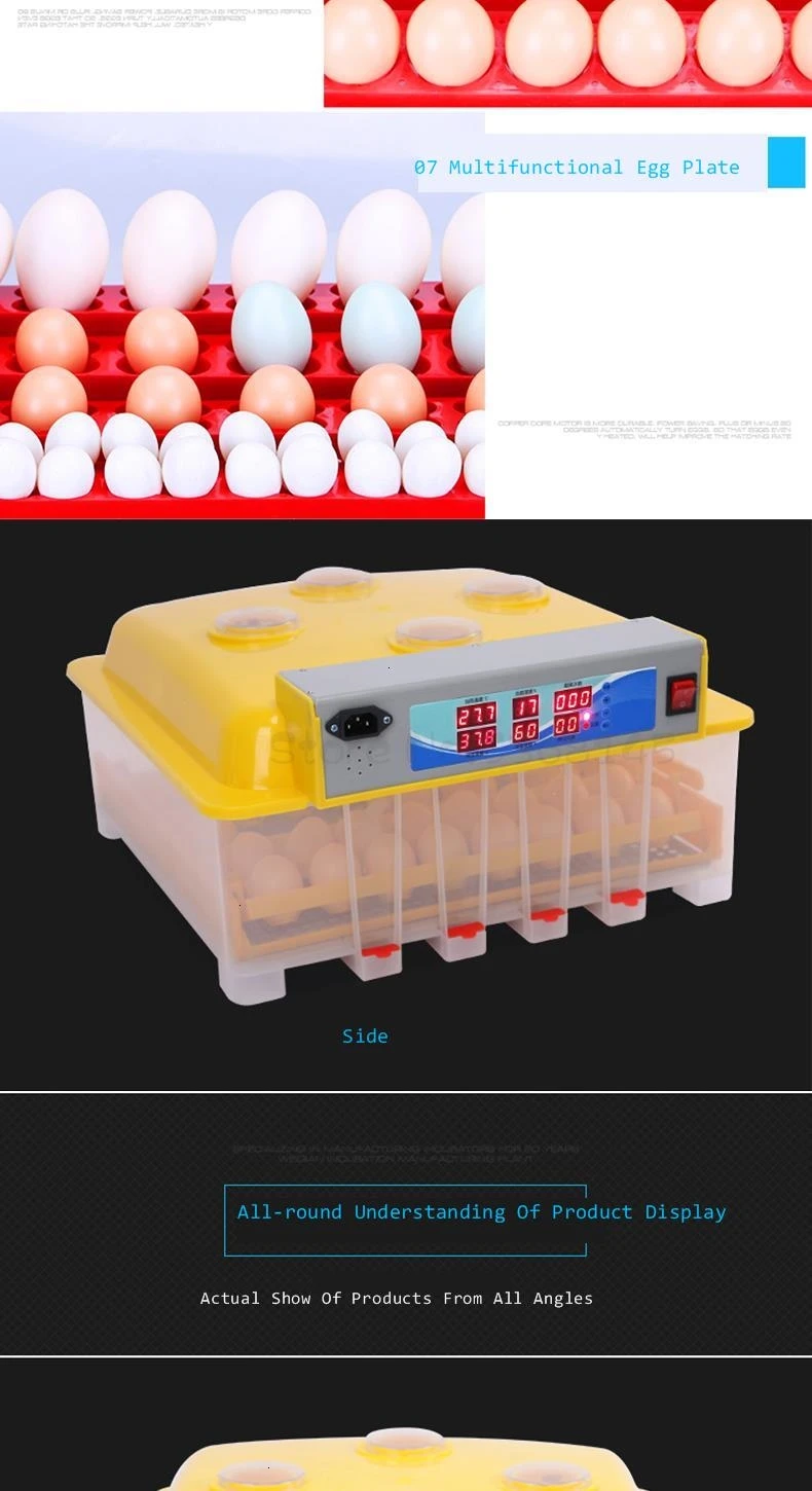 Автоматический инкубатор 48 бытовой 36 курица утка гусь голубь птица 48 маленькая инкубационная машина Incubatorincubadora couveuse