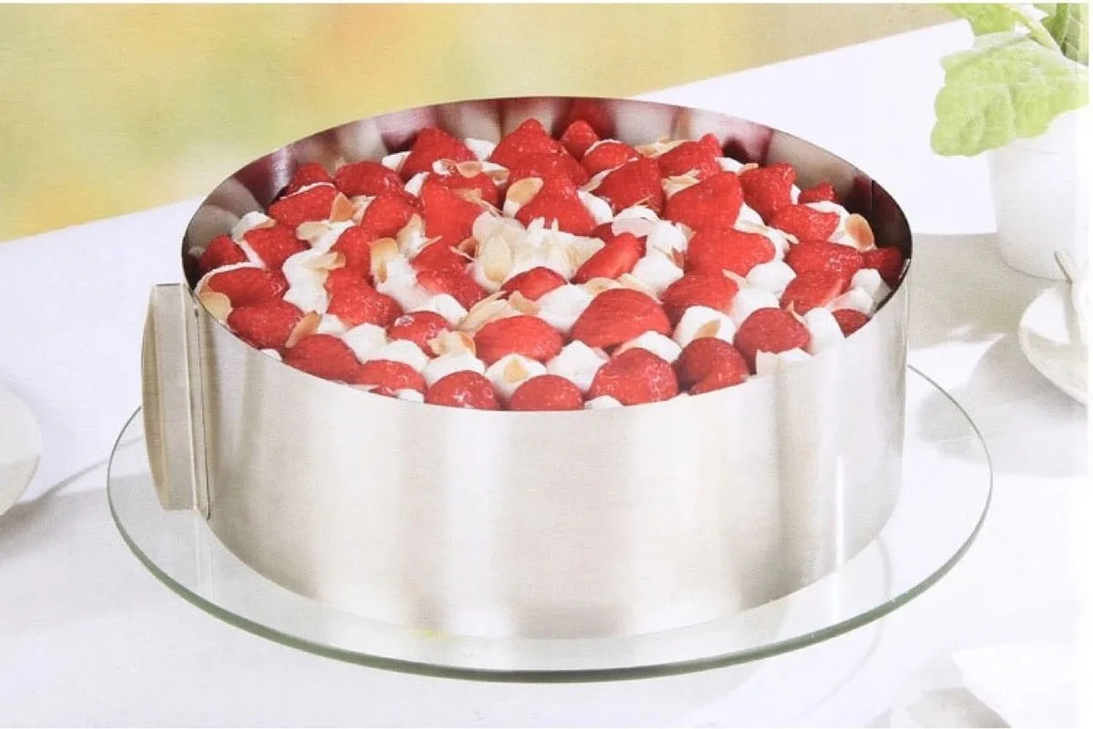 Ring Mold Mousse Cake Kitchen Baking Oven Stainless Steel Tool Scalable Adjust The SizeCake