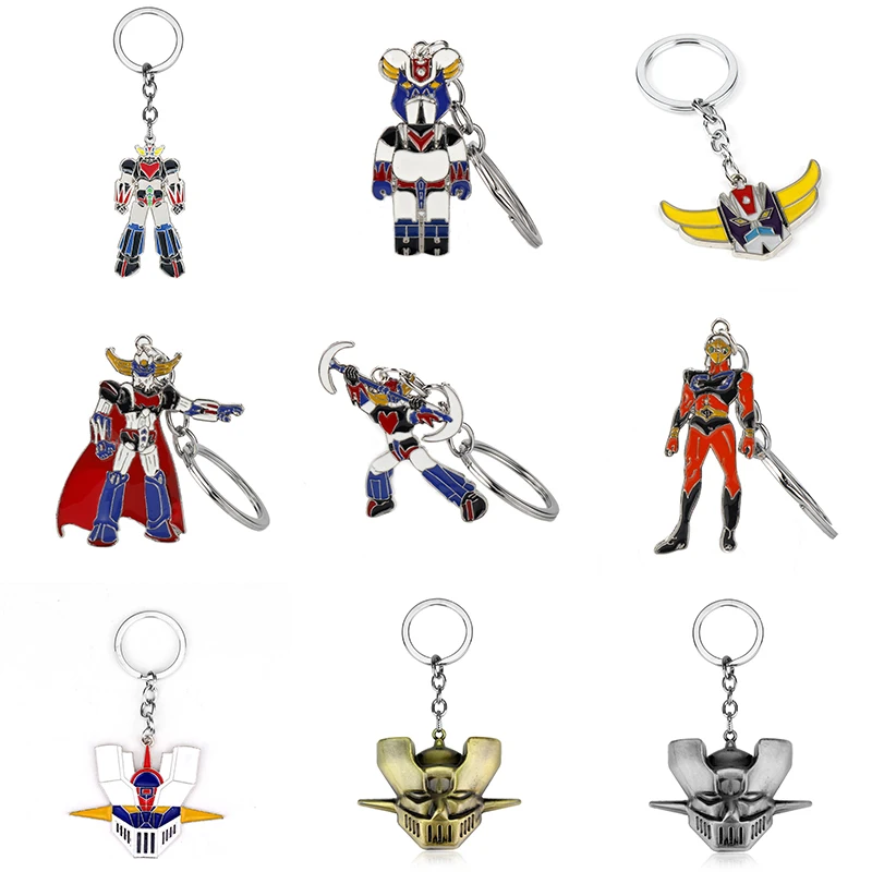 Anime Mazinger Z UFO Robot Grendizer Alloy Cosplay Key chain Key ring