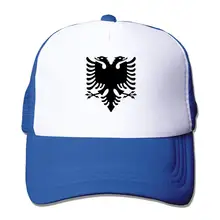 Бейсбольная кепка с регулируемой сеткой в стиле унисекс с изображением черного орла