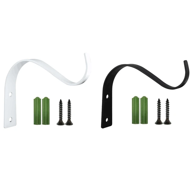 4.5 Hüvelykes Hajlítás S Alakja Falfüggő Virágcserép Tartó Tartóhorog Vas Fogas Növények Erkély Otthoni Dekoráció - Image 6