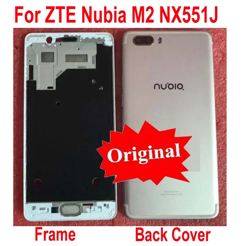 

Original Battery Back Cover For ZTE nubia M2 NX551J Housing Door Rear Case with Camera Glass Lens Frame Phone Shell Parts