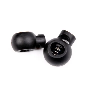

10Pcs/Set Spring Stopper Plastic Round Toggle Non-slip Beautiful Stopper Cord Lock For Cloths Rope Buckle PigNose Buckle
