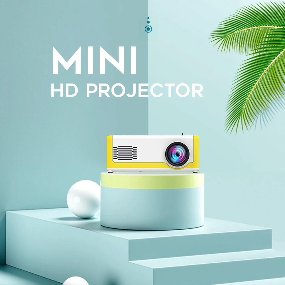 Многофункциональный светодиодный мини-проектор M1 1800 люмен 1080P HD домашний медиаплеер 3,5 мм Аудио HDMI USB TF/SD видео плеер мини-проектор