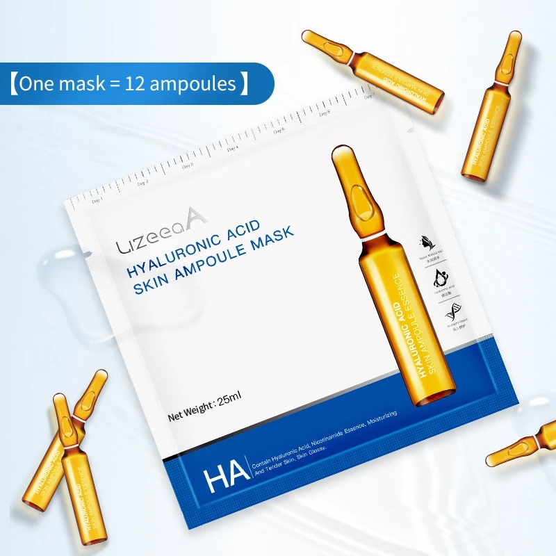 Маска для лица Гиалуроновая кислота Ampoule Nicotinamide маска спа класс увлажняющее восстановление усадка пор контроль масла Уход за кожей лица