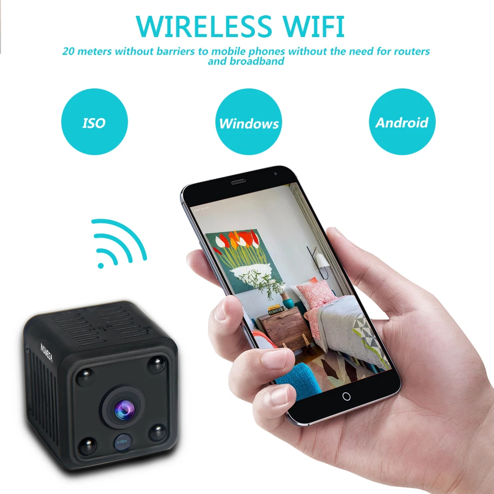 INQMEGA оригинальная маленькая мини камера с Wi Fi видеокамера CMOS датчиком и ночным