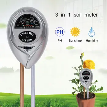 

New 3 In 1 Digital Soil Moisture Meter Analysis PH Tester Garden Hygrometer Light Detector Acidity Moisture Meter