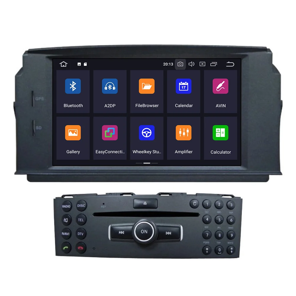 PX6 4+ 64 Android 9,0 автомобильный стерео dvd-плеер gps ГЛОНАСС Navi для MERCEDES BENZ C Class C180/C200/C230 W204 Видео Мультимедиа Радио